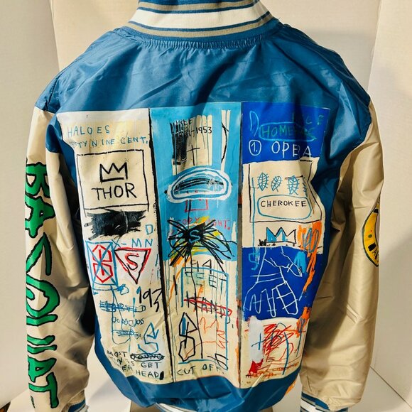 Jean-Michel Basquiat Graphic Art ( Size M ) Members Only Jacket / Windbreaker - Picture 2 of 10